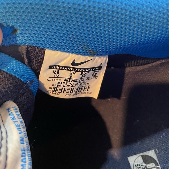 Nike Air Force 1 Low Marble Swoosh Blue Pink Men’s Size 10 Great Condition - Picture 13 of 14